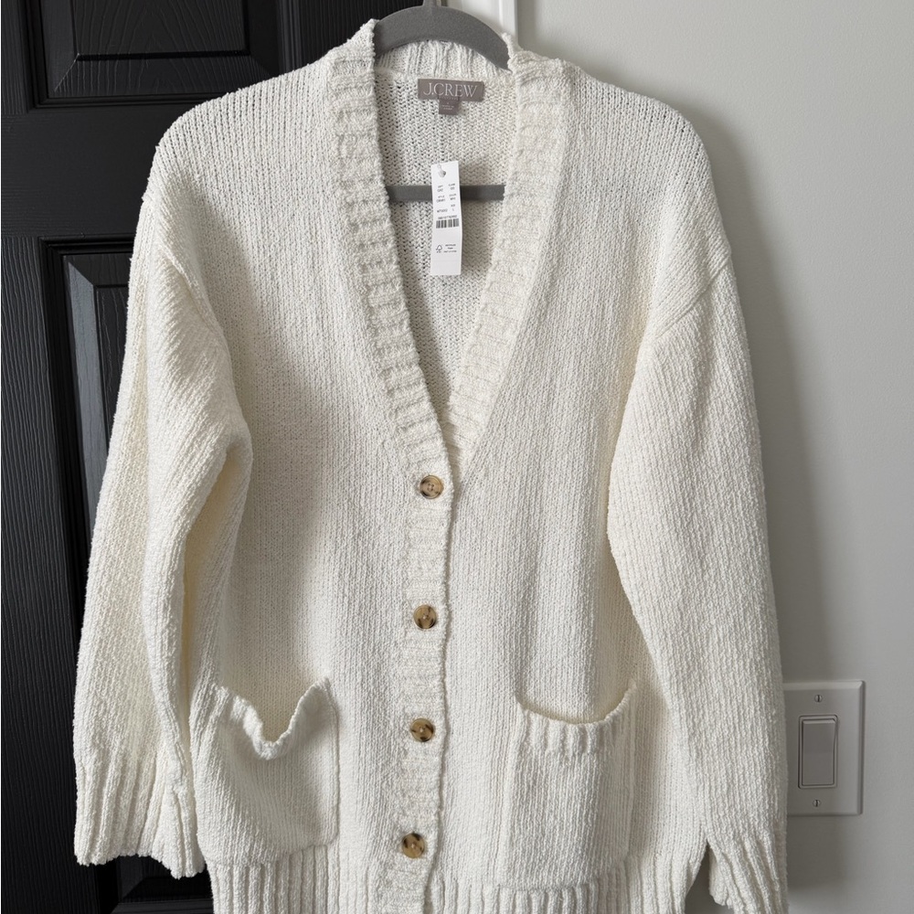 J. Crew Women's Ivory Cardigan